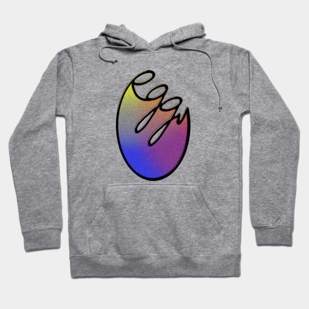 Eggy - Rainbow Grain Hoodie by Trigger413